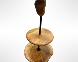 مضيفة مدور ديكور خشب بامبو ثقيل 2 طبقة في الوسط حامل مقبض 20 سم + 26 سم مضيفة مدور ديكور خشب بامبو ثقيل 2 طبقة في الوسط حامل مقبض 20 سم + 26 سم